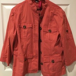 Women's Orange Rupert Jacket Classic Fit